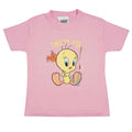 Pale Pink - Side - Looney Tunes Girls Tweety Pie T-Shirt