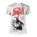 White - Front - Death Unisex Adult Scream Bloody Gore T-Shirt