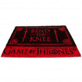 Dark Red-Black - Back - Game of Thrones Bend The Knee Door Mat