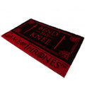 Dark Red-Black - Side - Game of Thrones Bend The Knee Door Mat