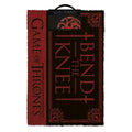 Dark Red-Black - Front - Game of Thrones Bend The Knee Door Mat