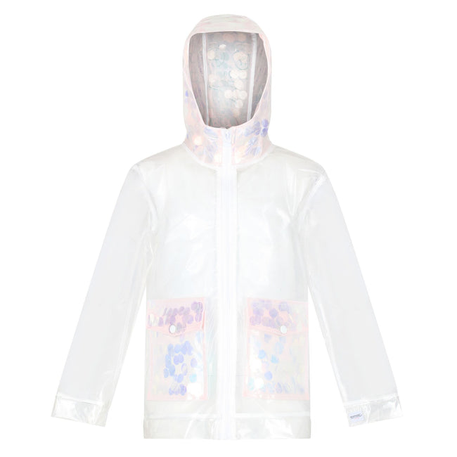 Clear hot sale sequin raincoat