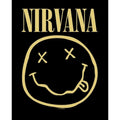 Black - Back - Nirvana Unisex Adult Smiley Pullover Hoodie