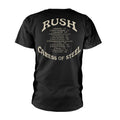 Black - Back - Rush Unisex Adult Caress Of Steel Cotton T-Shirt