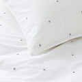 White-Grey - Side - The Linen Yard Strand Duvet Cover Set