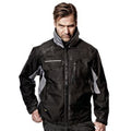 Black- Grey - Back - Snickers Mens Premium Craftsmans Winter Workwear Jacket