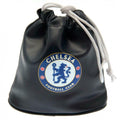 Black - Front - Chelsea FC Golf Drawstring Bag