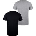 Grey-Black - Back - Guinness Mens Logo T-Shirt (Pack of 2)