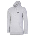 Grey Marl-Black - Front - Umbro Mens Diamond Overhead Hoodie