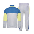 Lunar Rock-Vallarta Blue-Sunny Lime - Back - Umbro Mens Diamond Knitted Tracksuit