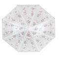 Clear-Pink - Side - X-Brella Childrens-Kids Ballerina Dome Umbrella