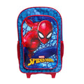 Navy-Red - Front - Spider-Man Boys 2 Wheel Trolley Bag