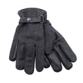 Black - Front - Tom Franks Mens Tweed Leather Gloves